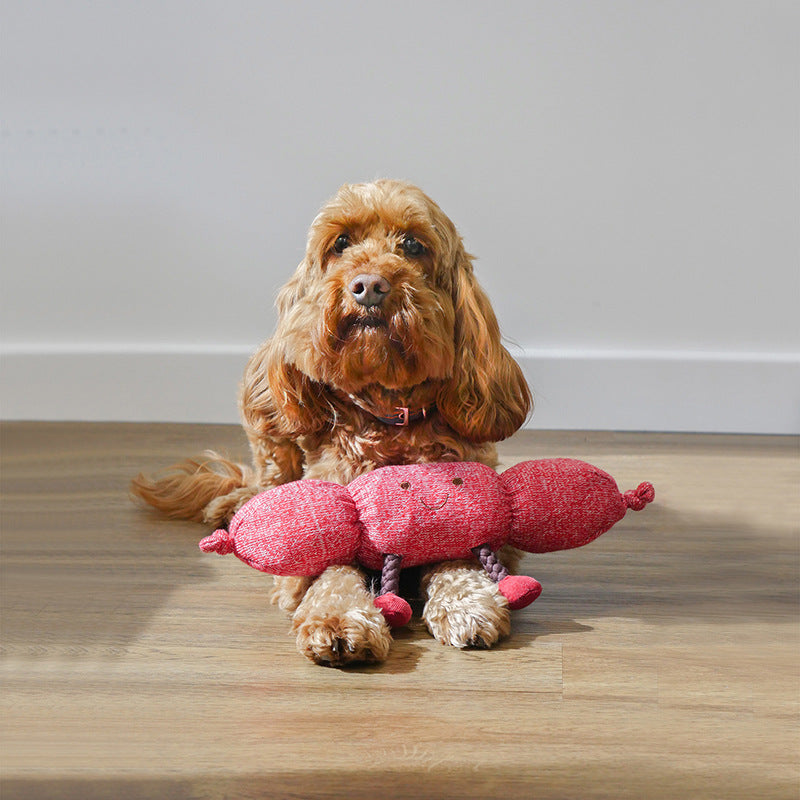 Rosewood Sergio Sausage Squeaky Plush