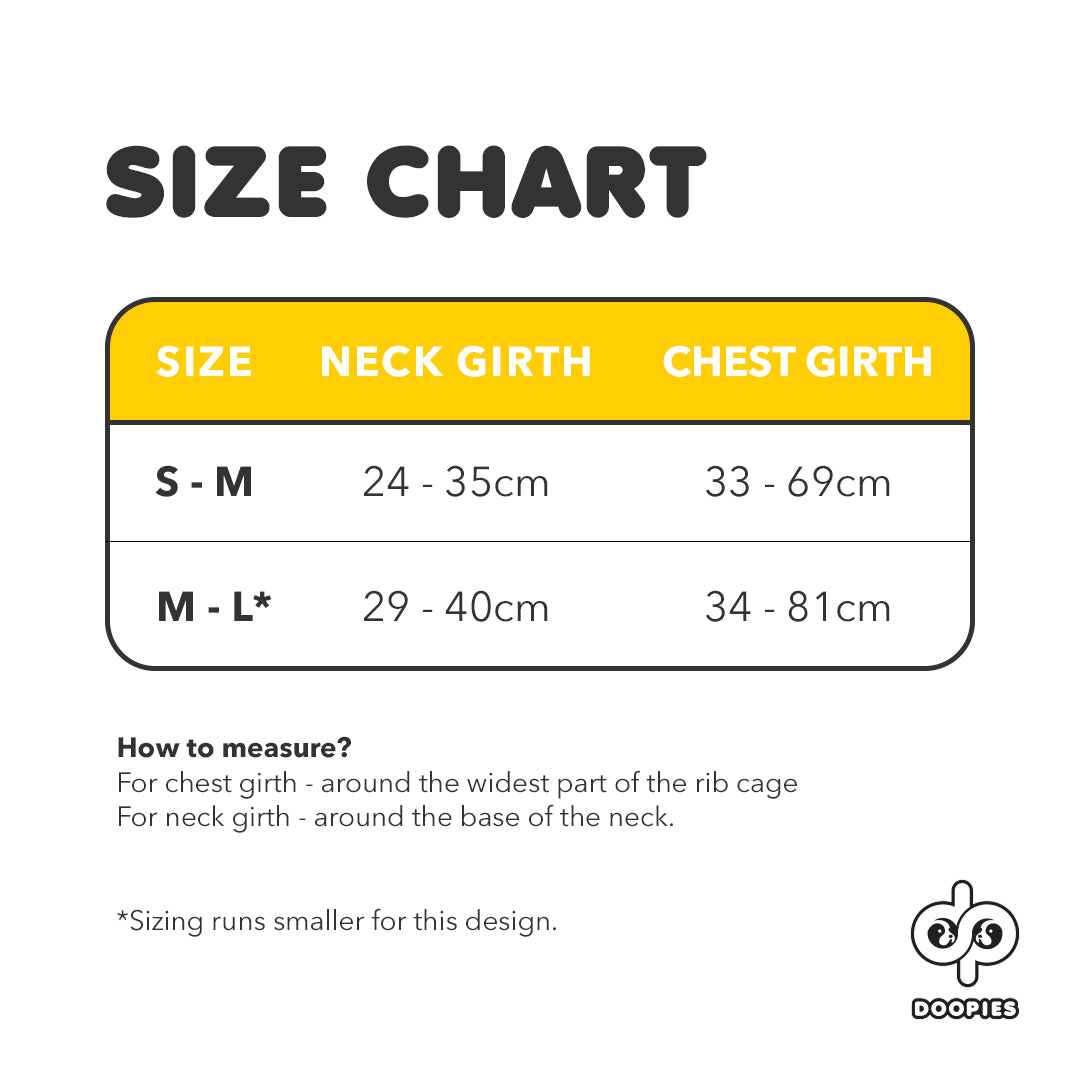 Doopies Burger Harness Set