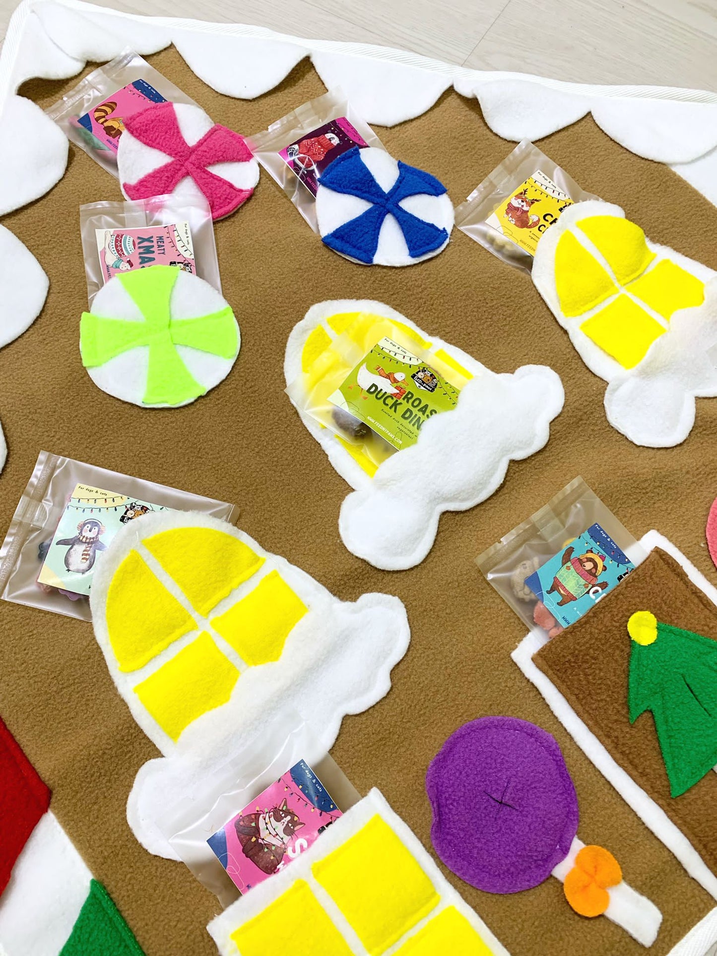 Gingerbread House Advent Snuffle Mat