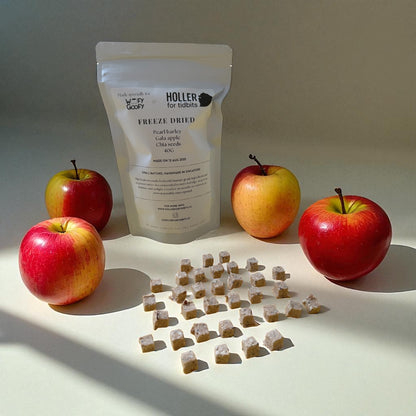 Holler For Tibits Freeze Dried Apple Barley Dog Treats