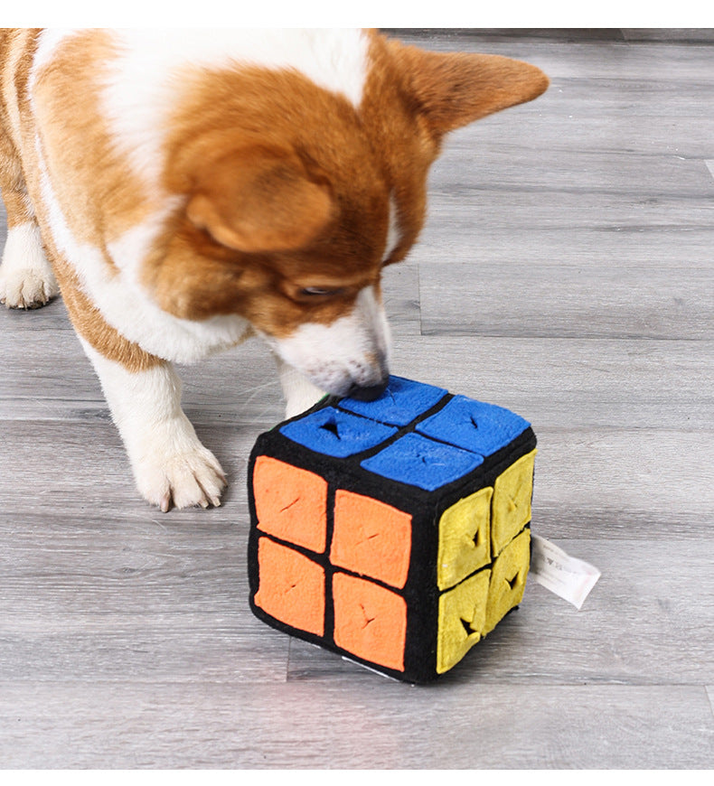 Pet Rubik's Cube Dog Snuffle Toy Puppy Treat Sniffing Toy