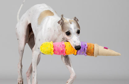 Q Monster Giant Ice Cream Cone Squeaky Plush