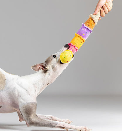 Q Monster Giant Ice Cream Cone Squeaky Plush