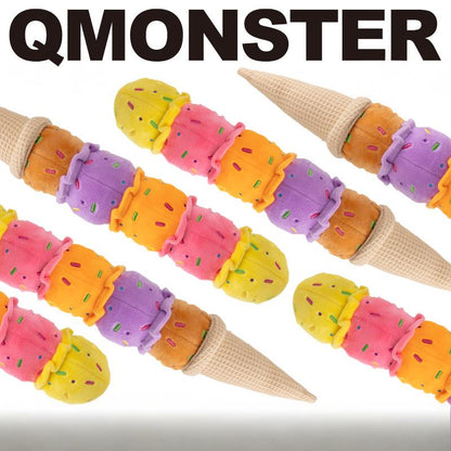 Q Monster Giant Ice Cream Cone Squeaky Plush