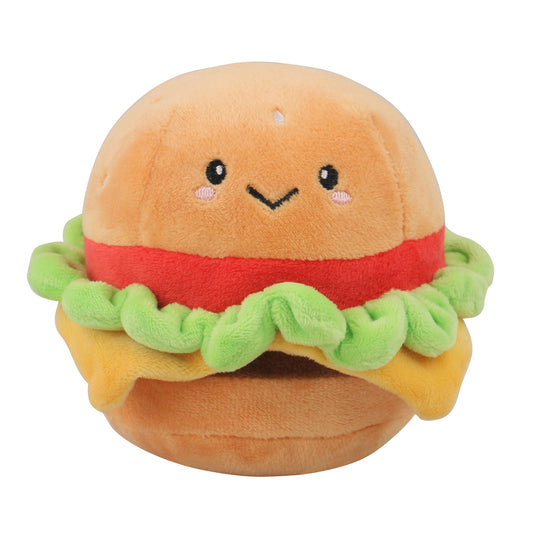 Burger Squeaky Plush