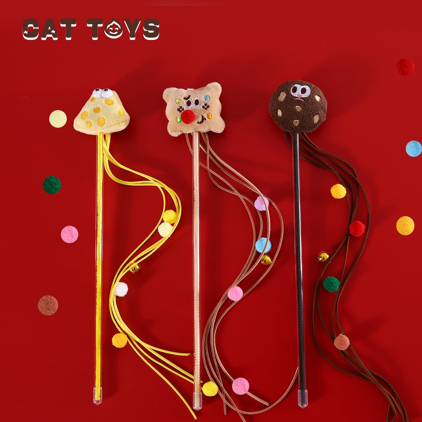 Pastry Cat Teaser Wand