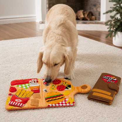 Fast Food Menu Snuffle Book Toy
