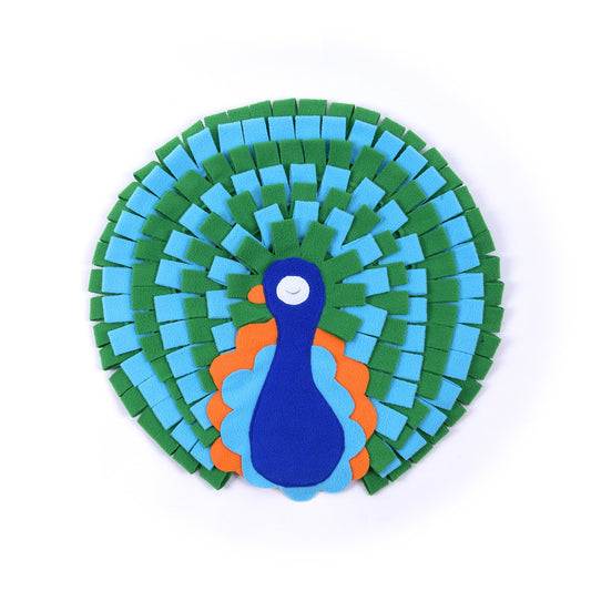 Round Peacock Snuffle Mat