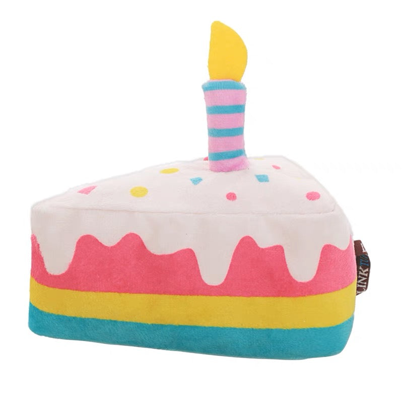 Charming Pets Slice Birthday Cake Plush