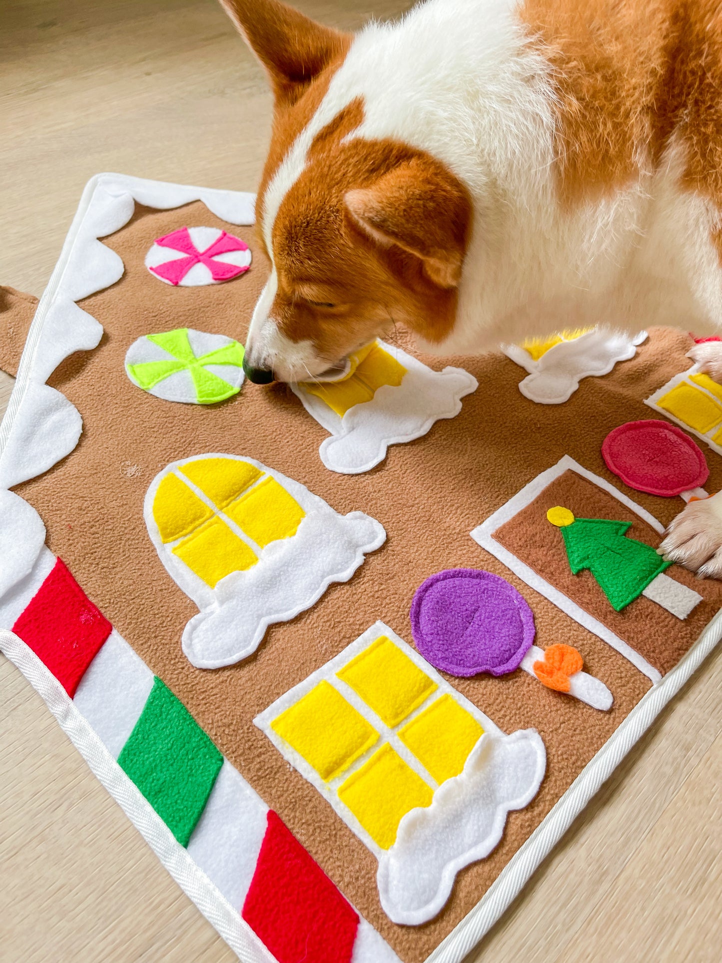 Gingerbread House Advent Snuffle Mat